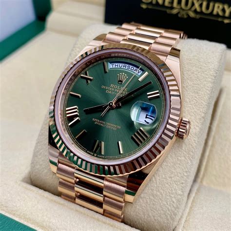 rolex day date 40 rose gold|rolex rose gold 40mm president.